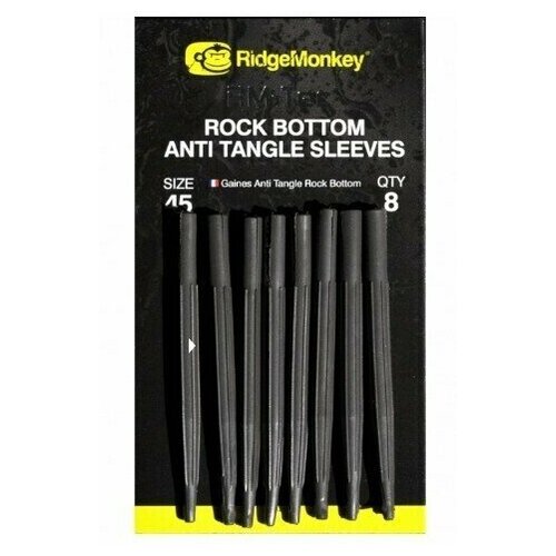 Конусный противозакручиватель утяжеленный Ridge Monkey Rock Bottom Anti Tangle Sleeves 45mm Long Grey противозакручиватель ridge monkey anti tangle sleeves short weed 25mm