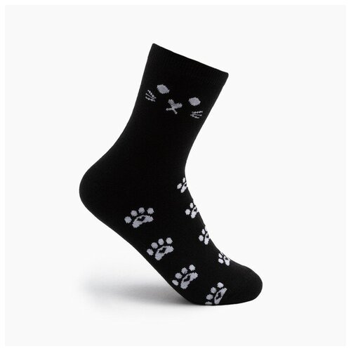 Носки Tekko размер 32/34, черный детские носки джой комплект из 3 пар размер 32 34 20 22