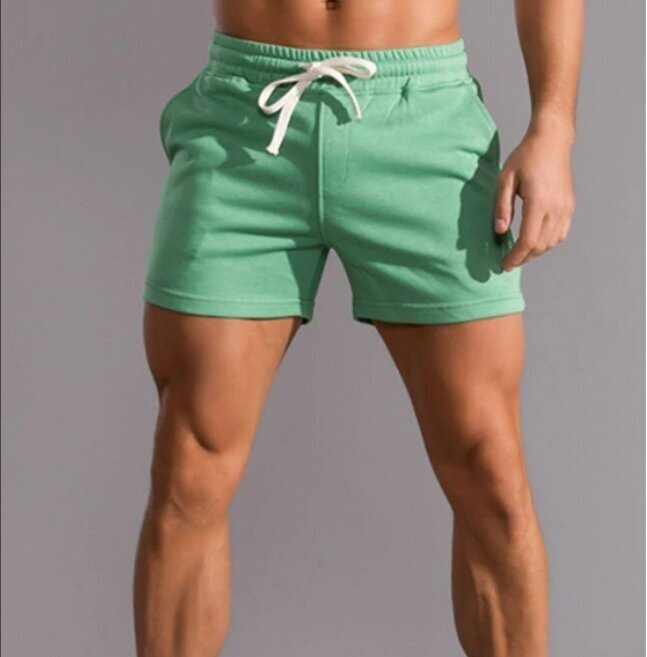 Спортивные короткие шорты для бега и фитнеса цвет зеленый (размер: 54 размер производителя: 2xl)