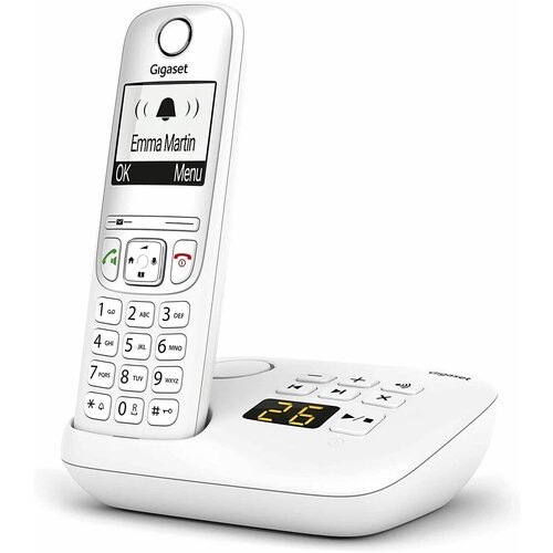 Радиотелефон DECT Gigaset A690A White / телефон домашний беспроводной