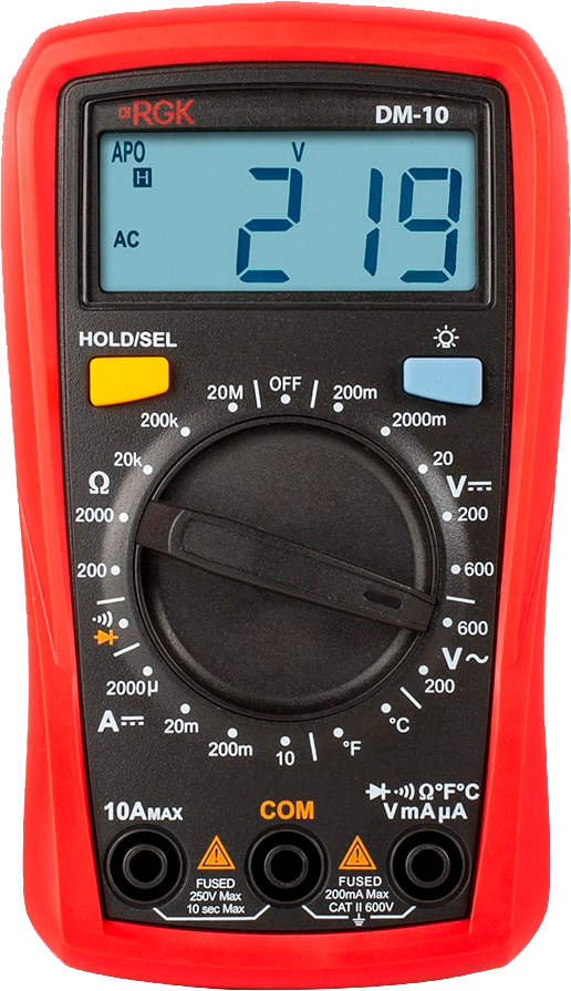 Цифровой мультиметр RGK DM-10 с поверкой
