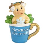 Статуэтка Феникс Present Бычок в бокале, 8.5 см - изображение