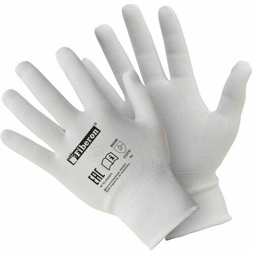 перчатки полиуретановые для поклейки всех видов обоев fiberon размер 8 m Перчатки полиэстер тонкие для поклейки обоев Fiberon размер 9 / L