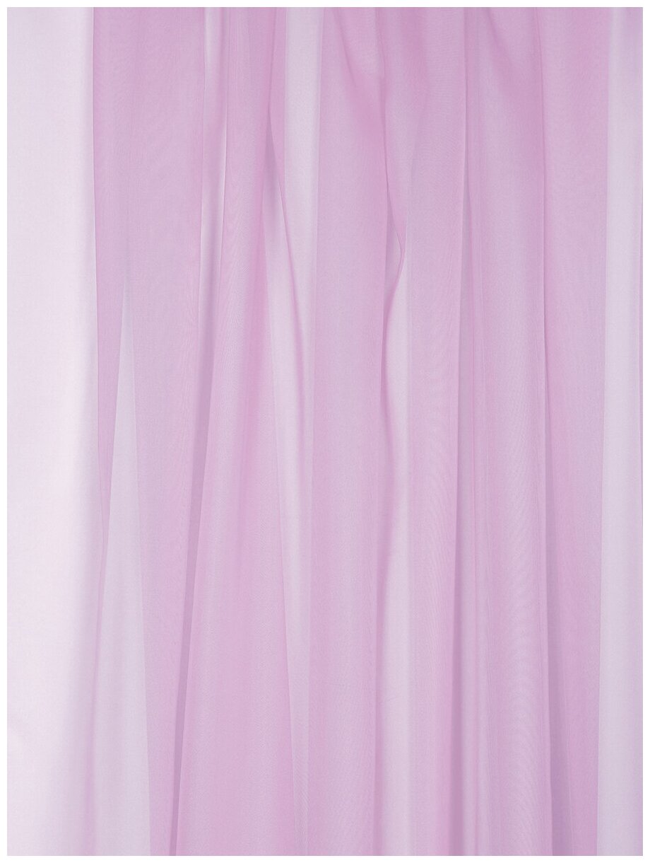 Тюль ТД Текстиль вуаль миллор ширина 400см, высота 240см, цвет сиреневый - фотография № 2