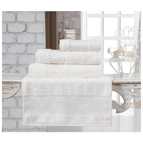 фото Полотенце бамбуковое "karna" pandora ; кремовый ; размер: 50 х 90