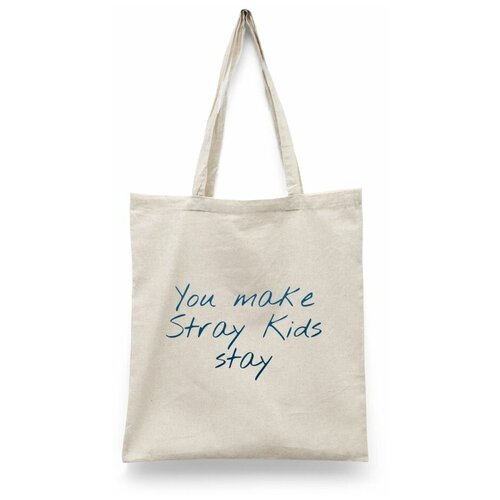 фото Сумка-шоппер унисекс каждому своё "stray kids/k-pop" черная