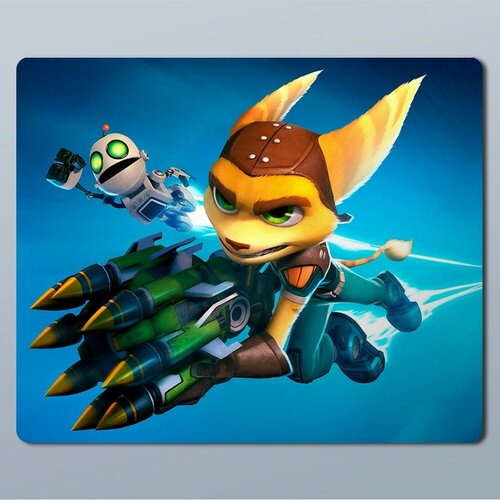 Коврик для мыши с принтом игра Ratchet & Clank Qforce - 11170 ratchet and clank qforce full frontal assault русская версия ps3