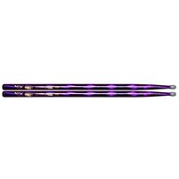 VATER VCP5BN 5B Purple Optic барабанные палочки, материал: орех, нейлоновая головка, цвет: фиолетовый