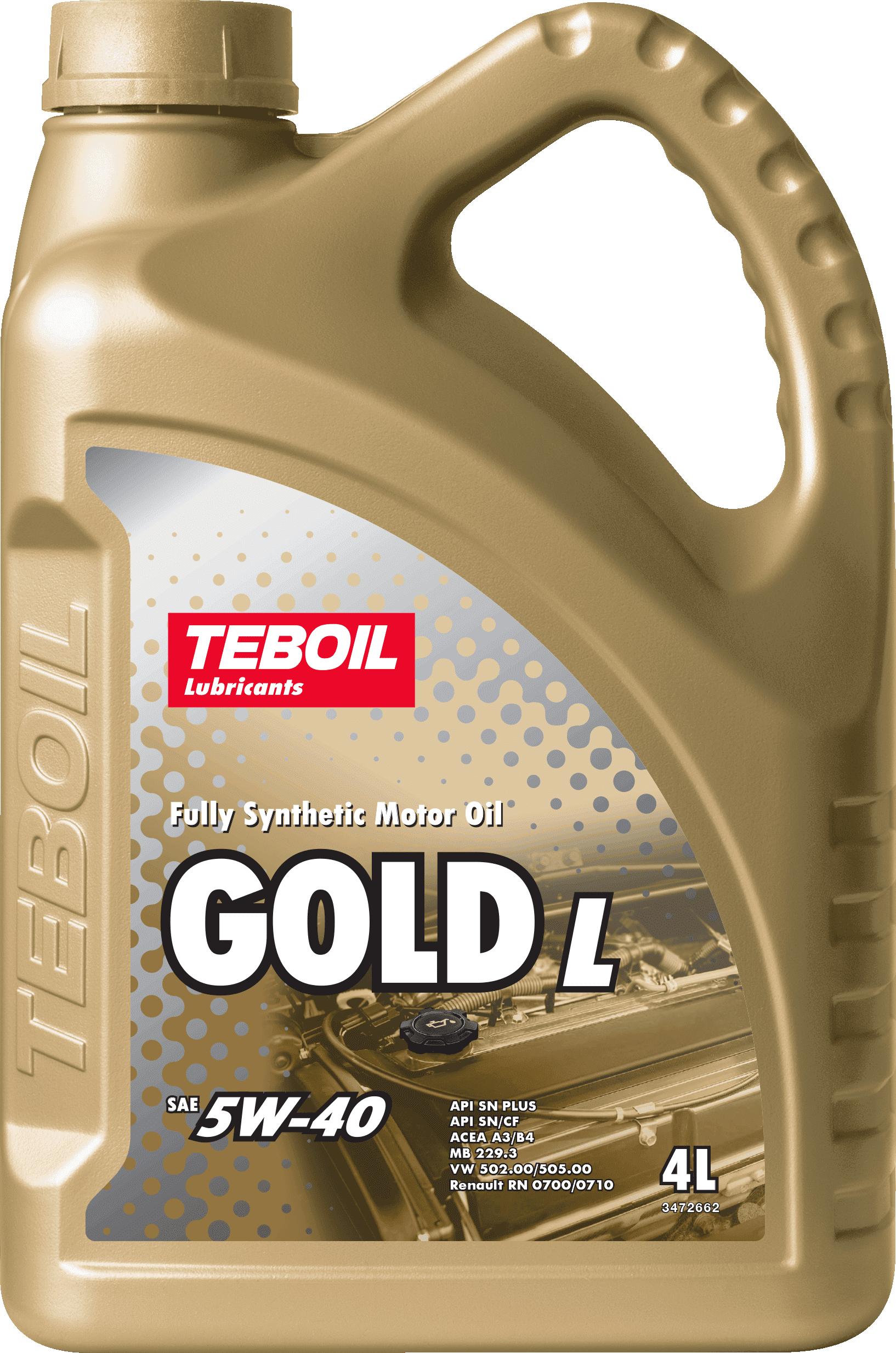 Моторное масло TEBOIL GOLD L 5W-40 Синтетическое 4 л