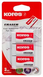 Kores Набор ластиков Eraser KE-30, 3 шт