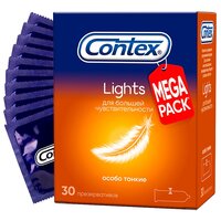 Презервативы Contex Lights, 30 шт.