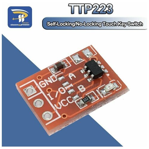 Модуль коммутатора сенсорных клавиш TTP223, контактная кнопка.