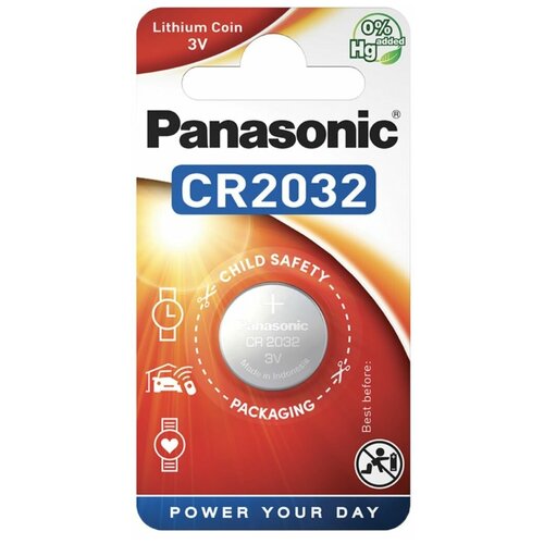 Батарейка Panasonic Lithium Coin CR2032, 2 шт. батарейка cr2032 1шт panasonic panasonic арт cr2032