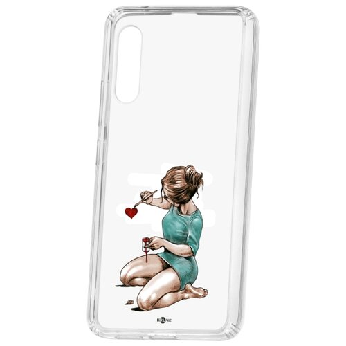 фото Чехол на samsung galaxy a90 5g kruche print рисуя любовь