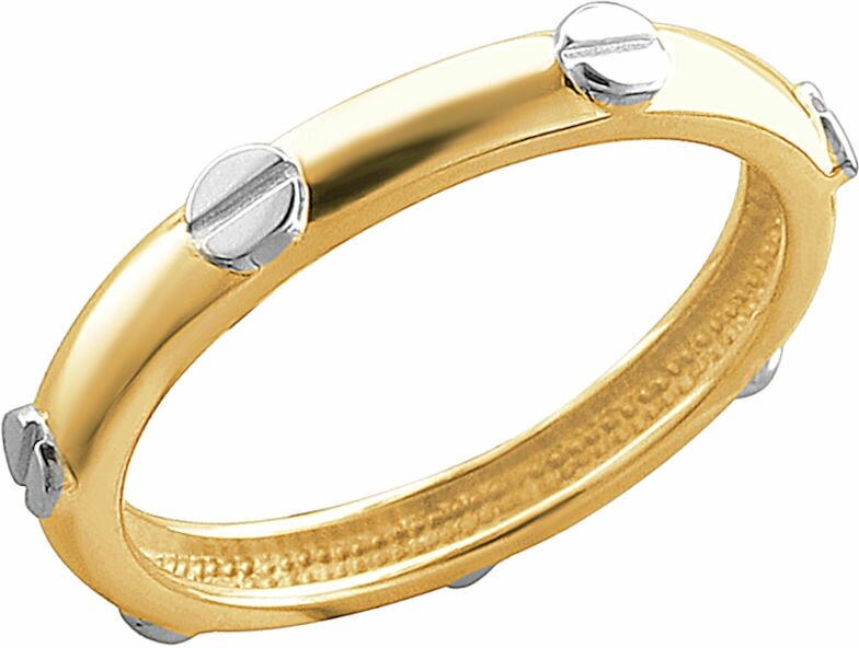 Кольцо Эстет, желтое золото, 585 проба