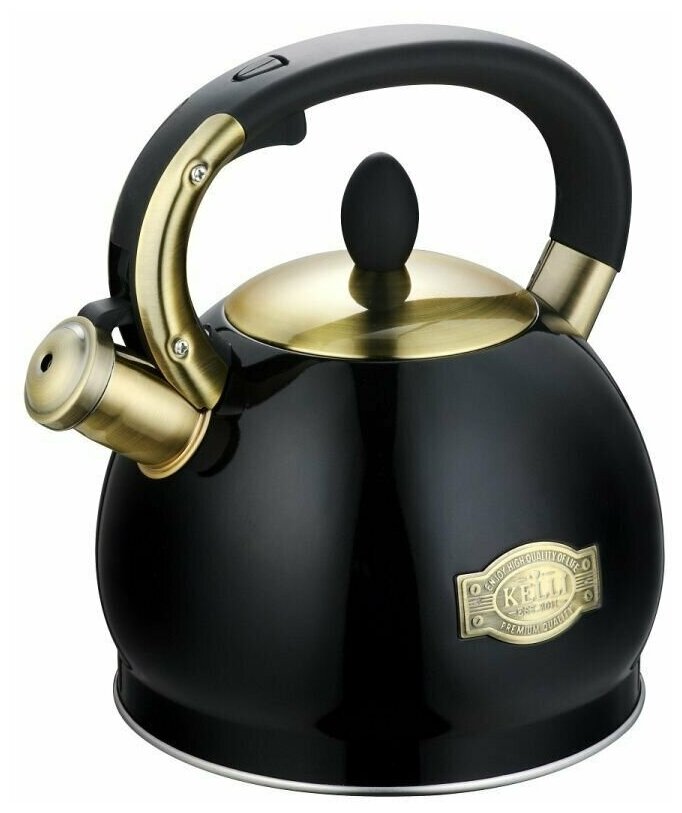 Чайник Kelli KL-4556 обьем 3,0л теплоемкое капсульное цвет черный