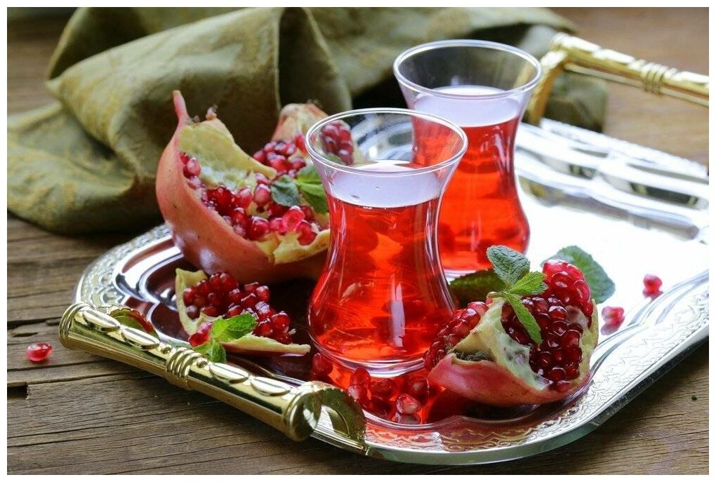 Чай гранатовый турецкий 100 грамм - фотография № 2