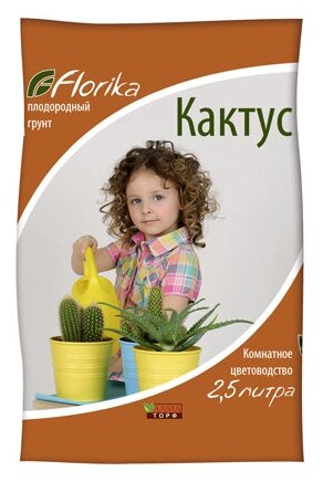 Почвогрунт для кактусов и алоэ florika 2,5л