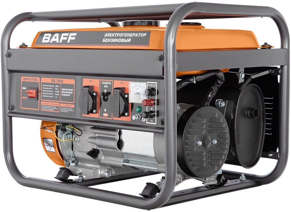 Бензиновый генератор BAFF GB 3500, объем бака 15 л, мощность 2,8 кВт - фотография № 11