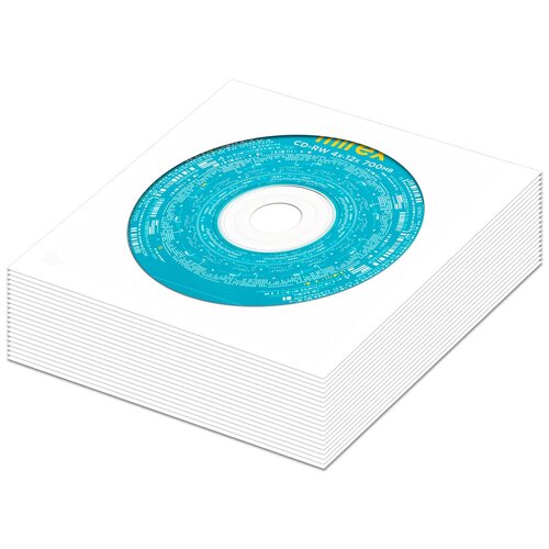 перезаписываемый диск smarttrack cd rw 700mb 12x в бумажном конверте с окном 100 шт Перезаписываемый диск CD-RW 700Mb 12x Mirex в бумажном конверте с окном, 20 шт.