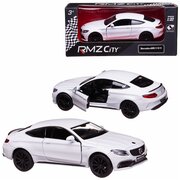 Машинка металлическая Uni-Fortune RMZ City серия 1:32 Mercedes-Benz C63 S AMG Coupe 2019, цвет белый, двери открвываются