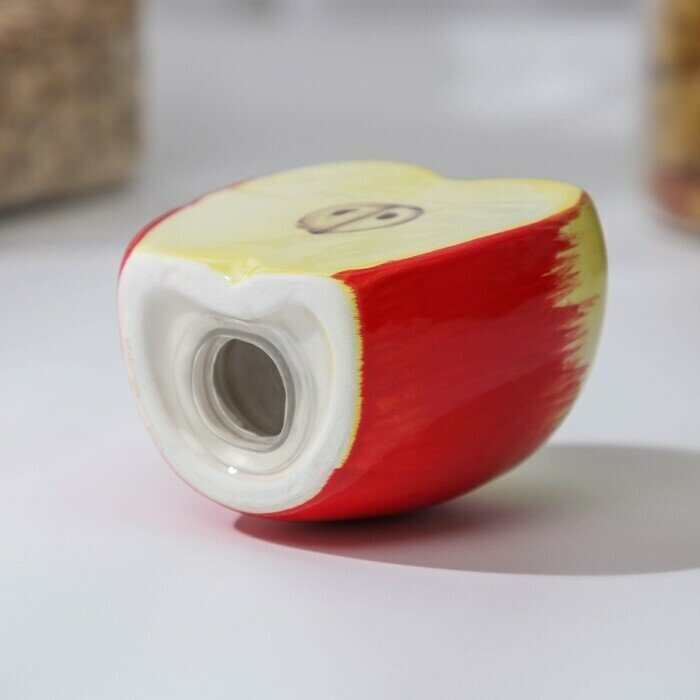 - Набор для специй "Наливное яблочко", 2 шт: солонка и перечница, на подставке - фотография № 11