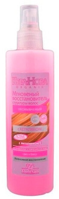 Мгновенный восстановитель структуры волос несмываемый д/окраш. и поврежд.волос Кера-нова 275мл (206) Флоресан ООО - фото №4