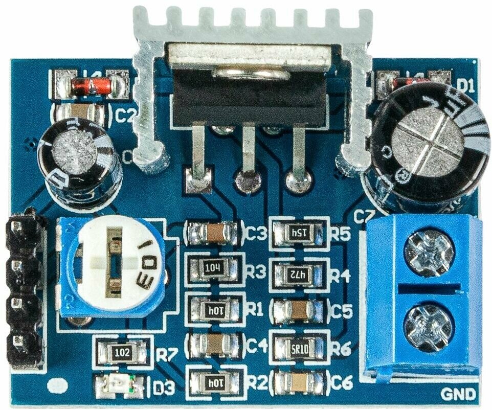 Усилитель НЧ компактный 0.1.18Вт, моно (TDA2030), BM2037M Мастер Кит