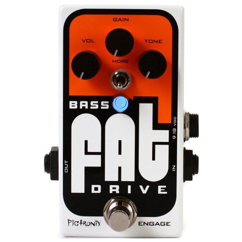 Pigtronix BOD Bass FAT Drive Педаль для бас-гитары pigtronix bep bass envelope phaser эффект для бас гитары фэйзер