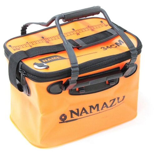 фото N-box19 сумка-кан namazu складная с 2 ручками, размер 50*28*28, материал пвх, цвет оранж.