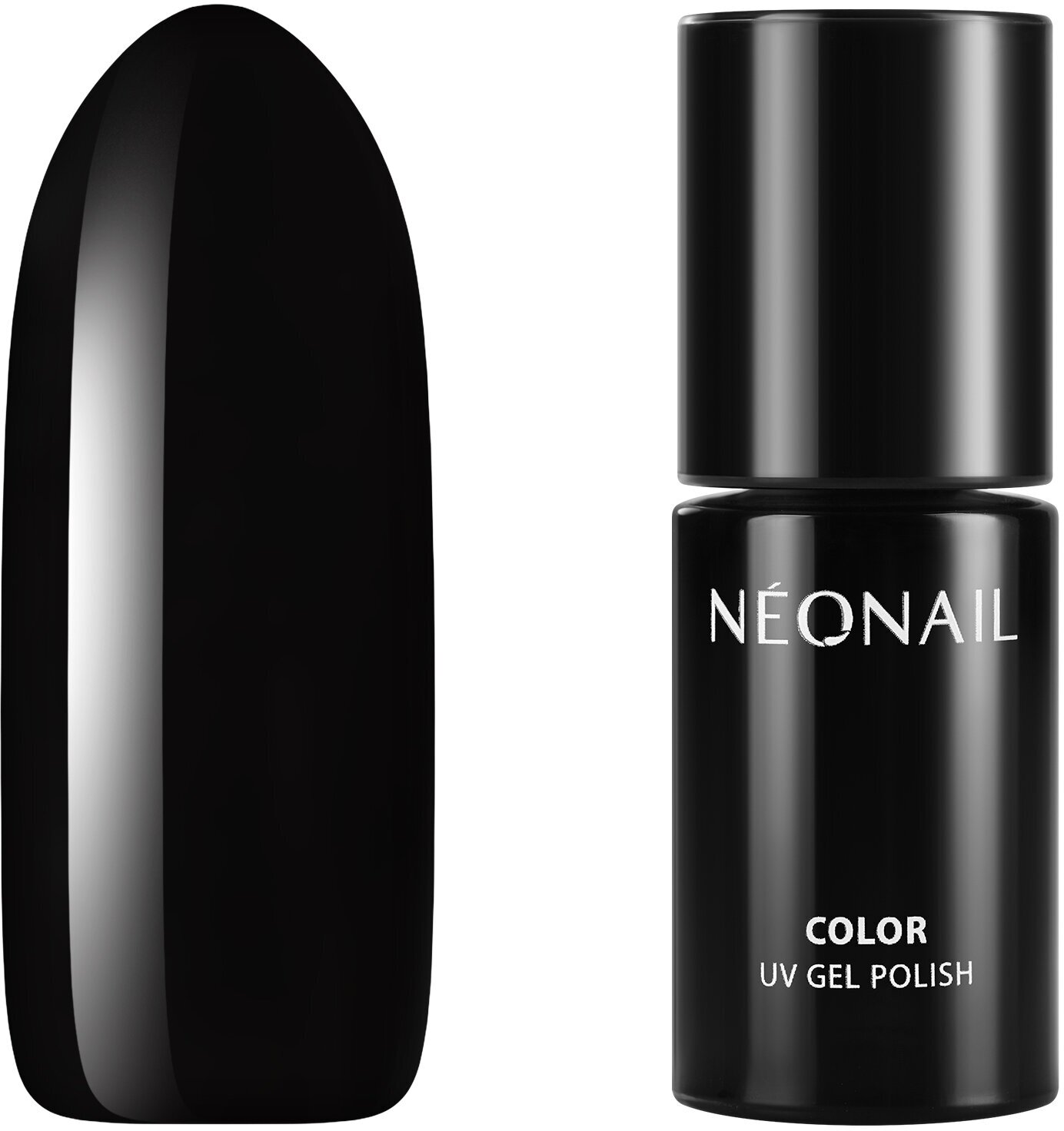 Гель-лак для ногтей NeoNail плотный самовыравнивающийся темный насыщенный, черный, 7,2 мл