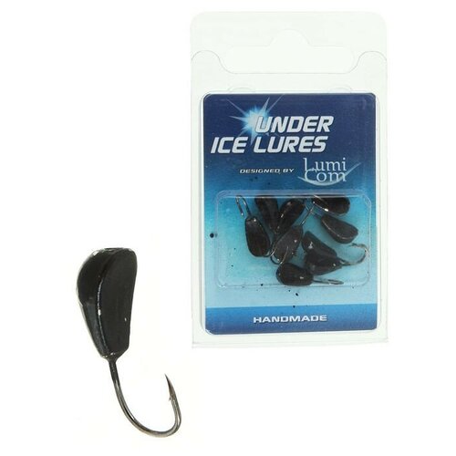 Мормышка вольфрам LumiCom Волжская уралка с отв. Ф4 покраска BL