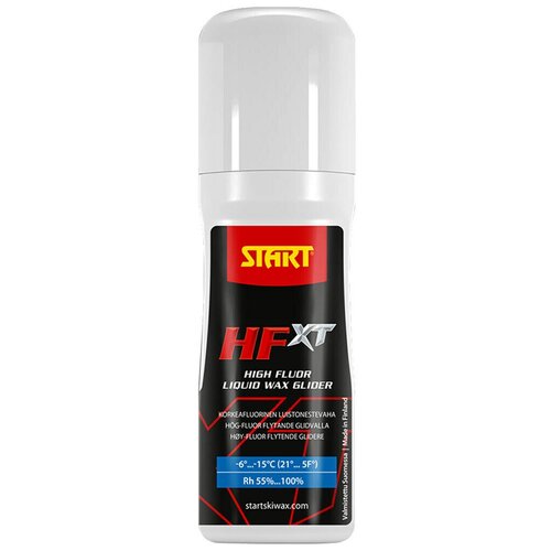 Парафин жидкий Start HFXT liquid wax glider BLUE -6/-15 80мл парафин swix yellow 2°c 10°c высокофторовый жидкий hf10xl 120 желтый 125 мл