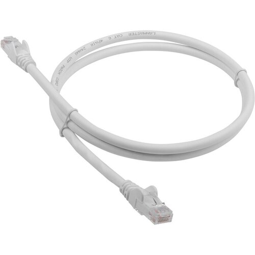 Патч-корд Lanmaster LAN-PC45/U6-3.0-WH вилка RJ-45-вилка RJ-45 кат.6 3м белый LSZH (уп:1шт) патч корд panduit вилка rj 45 вилка rj 45 кат 6 3м белый lszh