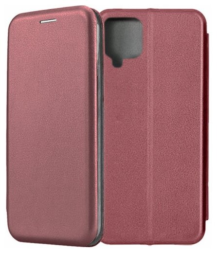 Чехол-книжка Fashion Case для Samsung Galaxy A12 A125 / A127 темно-красный