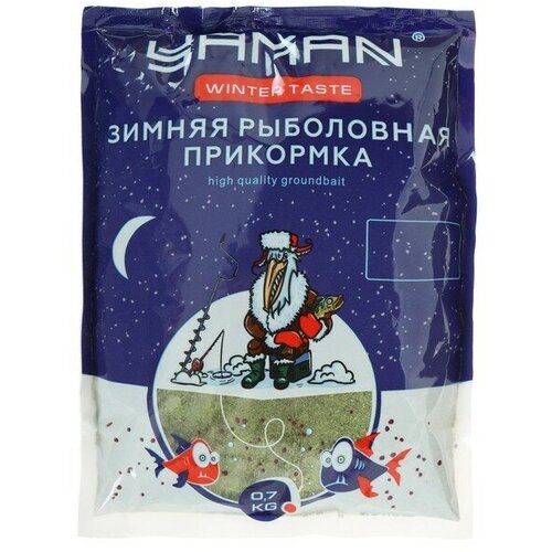 Прикормка Yaman Winter Taste Карась зимняя, анис, цвет зелёный, 700 г.