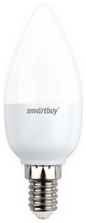 Smartbuy свеча C37 E14 9.5W(900lm) 4000K 4K матовая пластик SBL-C37-9_5-40K-E14