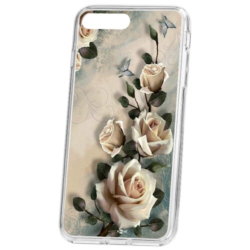 фото Чехол на ip 7 plus kruche print белые розы