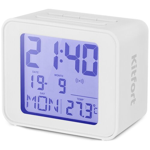 Часы с термометром КТ-3303-2 белый часы с термометром кт 3302