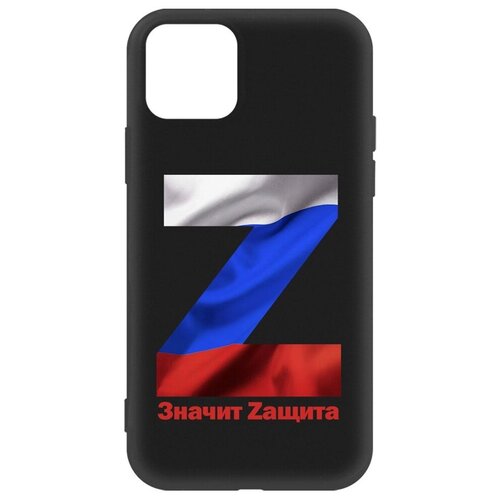 Чехол-накладка Krutoff Soft Case Z-Значит Zащита для iPhone 11 Pro черный чехол накладка krutoff soft case z значит zащита для huawei nova 11 pro черный