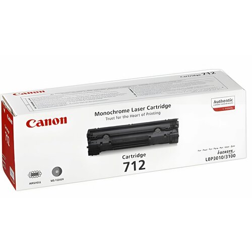 Картридж лазерный CANON (712) LBP-3010/3100 и другие, оригинальный, ресурс 1500 стр.