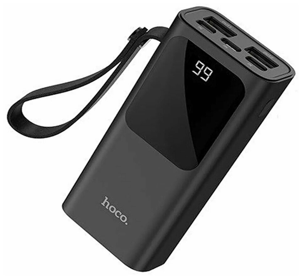 Внешний аккумулятор Hoco J4110000 мАч microUSB/Type-C - 2 А iP - 1.5 А 2 USB - 2 А черный