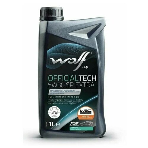 WOLF OFFICIALTECH 5W-30 SP EXTRA масло моторное (1Л) 1049358