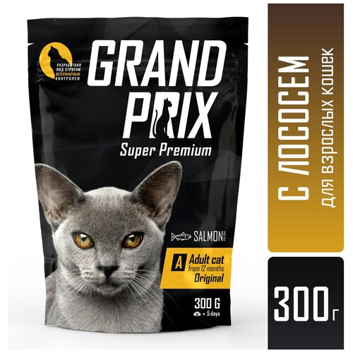 сухой корм для кошек grand prix с лососем 300 г Сухой корм для кошек GRAND PRIX с лососем 300 г