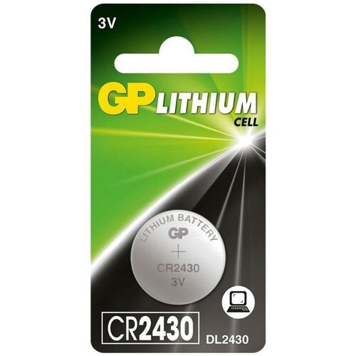 Батарейка GP Lithium CR2430 (3 В) литиевая (блистер, 10шт.) (CR2430-8C1)