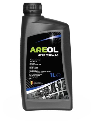 AREOL MTF 75W90 (1л) полусинт. трансм. масло для робот. и МКПП\ API GL-4, MB 235.6/235.8 75W90AR085