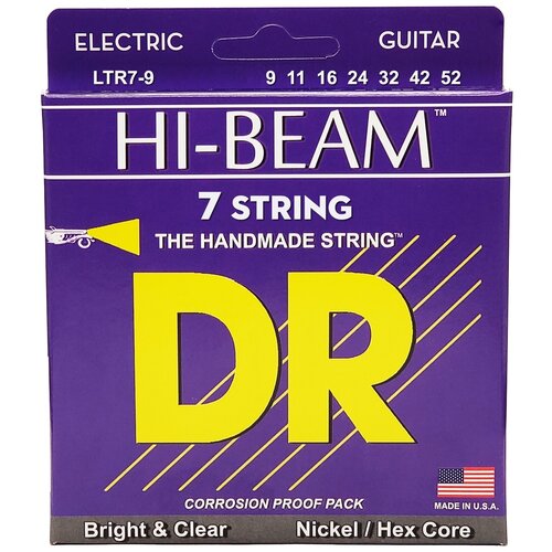 DR LTR7-9 - струны для 7-струнной электрогитары