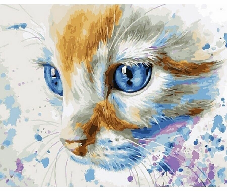 Картина по номерам Яркий котенок 40х50 см Art Hobby Home
