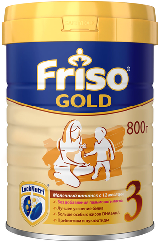 Смесь Friso Gold 3, от 1 года до 3 лет — купить в интернет-магазине по ...