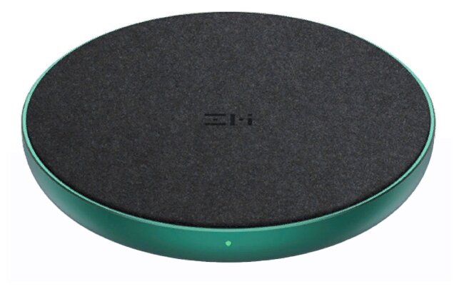 Беспроводное зарядное устройство XIAOMI ZMI Wireless, 2A, черный/зеленый - фото №1